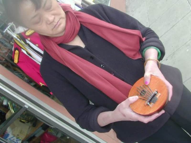 Coconut Gourd Kalimba Thumb Piano 7 tuneable Note image 1