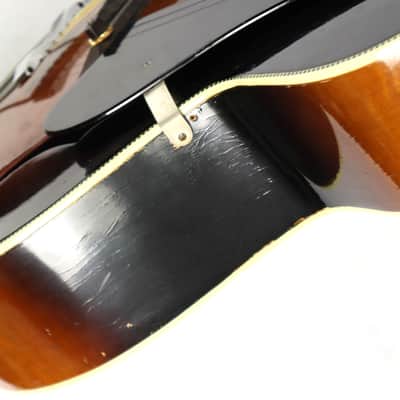 Vintage 1960s Kay P-3 Tobacco Sunbust Archtop Acoustic Guitar L-6955 image 12