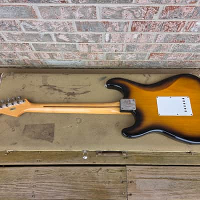 Vintage 1992 Fender Stratocaster American Vintage '57 (1957) Reissue Electric Guitar w/ Original Tweed Case, Paperwork! image 11