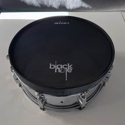 Sonor Force Chrome Snare Drum + $80 RTOM Black Hole Silent Practice Pad image 2