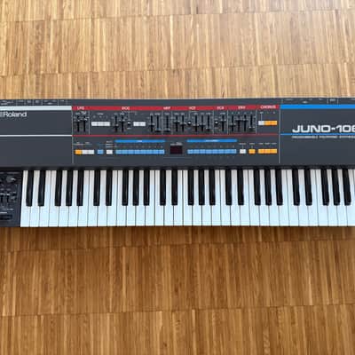Roland Juno-106 61-Key Programmable Polyphonic Synthesizer 1984 - 1985 - Black