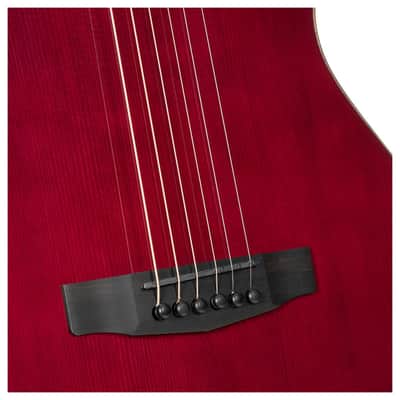 Cort MODERNBURGANDY Modern Concert Body Venetian Cutaway Solid Spruce Top Mahogany Neck 6-String Acoustic-Electric Guitar w/Hard Case image 6