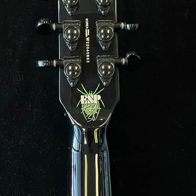 ESP LTD KH-3 Kirk Hammett Signature Spider - Black with Spider Graphic & Hard Case image 12