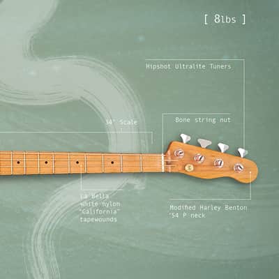 The Denim Lady: Warmoth P Bass 2023 image 13