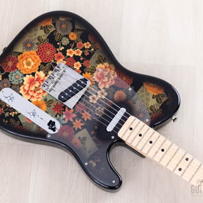 2011 Fender Telecaster Black Floral TL69-SPL Non-Catalog Limited Edition, Near-Mint w/ Case, Japan MIJ image 8
