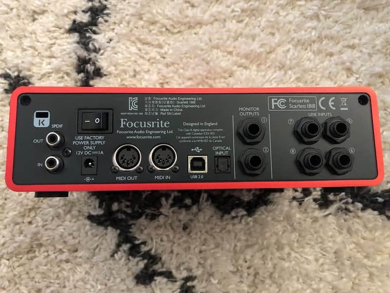 Focusrite Scarlett 18i8 USB 2.0 Audio Interface image 2