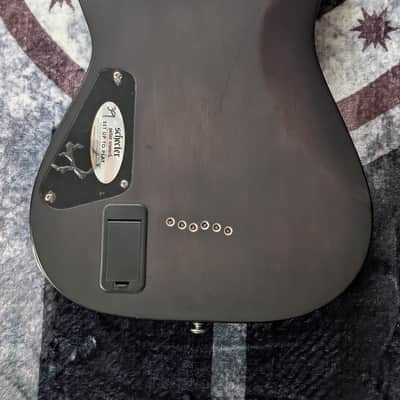 2017 Schecter C-1 Platinum with Ebony Fretboard - Satin Black image 5