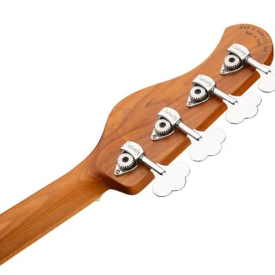 Sadowsky MetroExpress 24-Fret Modern Bass, Roasted Maple Fingerboard, 4-String - Solid Silver Metallic High Polish image 8