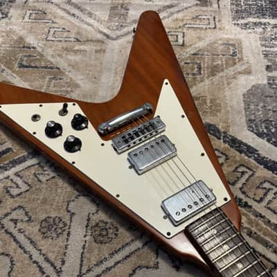 Gibson Rare Vintage 1974 Flying V Stop Bar Tailpiece Triangle Knob Layout 1970's image 5