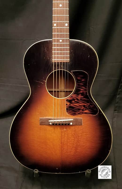 1943 Gibson L-00 Parlor Acoustic in Sunburst; Comes with After-Market Hard Case and Pro-Setup! image 1
