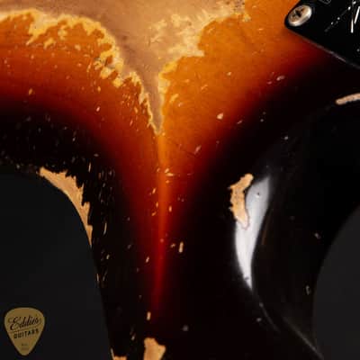 2024 - Fender Custom Shop Limited Edition Red Hot Stratocaster Super Heavy Relic - Faded Aged Chocolate 3-Tone Sunburst image 14