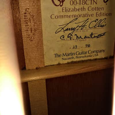 Martin OO-18CTN Elizabeth Cotton Commemorative Edition #23 of 76 2001 Natural image 8