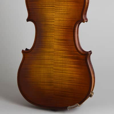 National  Vio-Lectric Electric Violin (1937), ser. #A-5645, period black hard shell case. image 4