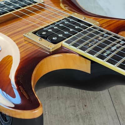 Cort MMP-2 Masterpiece Custom Shop Double Cutaway (Flame Brown Sunburst) image 7