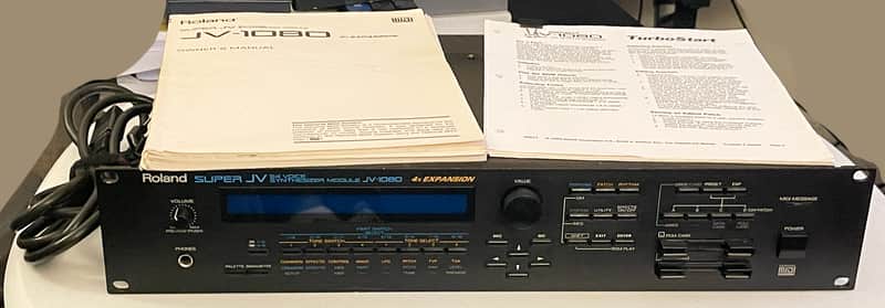 Roland JV-1080 64-Voice Synthesizer Module 1994 - 2001 - Black image 1