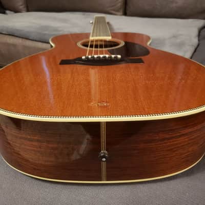 Santa Cruz Guitar Co. | OM Custom | Brazilian Rosewood & Tunnel 13 Redwood | Serial No. 4741 | Nitrocellulose image 9