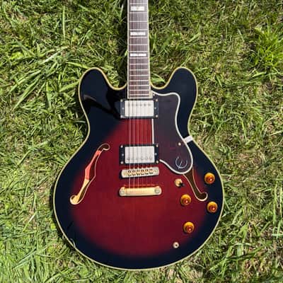 Epiphone Sheraton II 1999 MiK Samick Factory Vintage Burst RARE Oasis image 1
