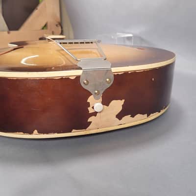 Silvertone Archtop Acoustic Guitar 1960s - Sunburst image 20