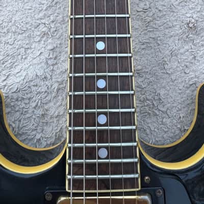 Aria Pro II TA Black ‘N’ Gold Vintage Semi-Hollow Electric Guitar, Early 1980s, Made in Japan image 4