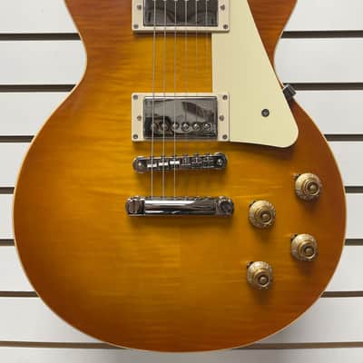 Epiphone "Inspired by Gibson Custom" '59 Les Paul Standard 2024 Iced Tea Burst with case image 2