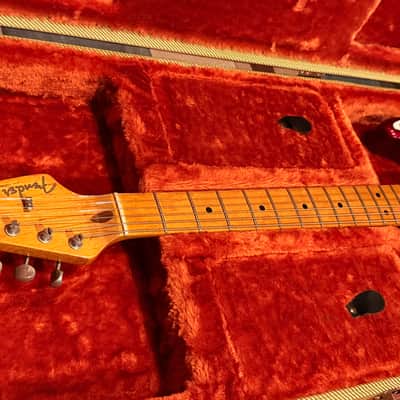 Fender Stratocaster Vintage 57 Reissue 1988 - Candy Apple Red | David Gilmour Red Strat image 2