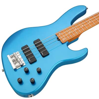 Sadowsky MetroExpress 24-Fret Modern Bass, Roasted Maple Fingerboard, 4-String - Solid Ocean Blue Metallic High Polish image 1