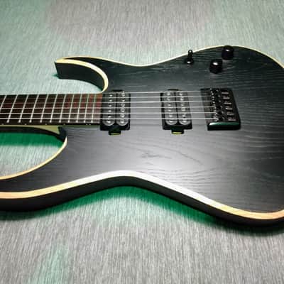 10S Metal Electric Guitar Ash Body and 5-Piece Neck  in Satin Black image 2