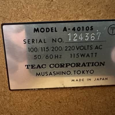 TEAC A-4010S Automatic Reverse Reel to Reel Tape Recorder Tested AR-40S Amp image 13