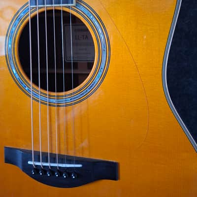 Yamaha LL-TA TransAcoustic Dreadnought 2020s - Vintage Tint image 8