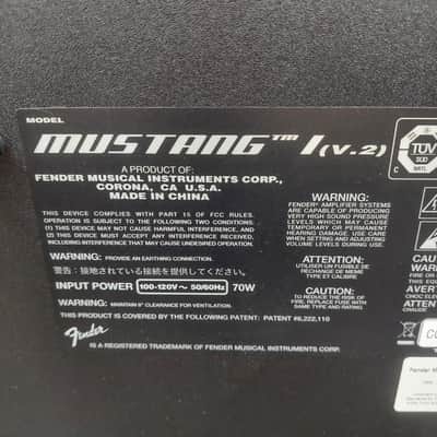 2019 Fender Mustang 1 (V.2) 20 Watt 120V 1x8" Modeling Guitar Combo Amplifier SN# CGPK19000441 image 8