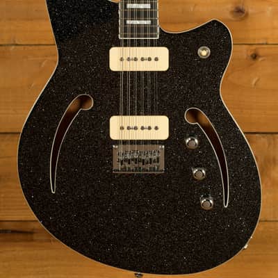 Reverend Airwave 12-String - Ebony - Black Sparkle image 1