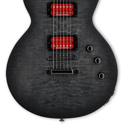 ESP LTD BB-600 BARITONE See Thru Black Sunburst Satin w/ Case image 1