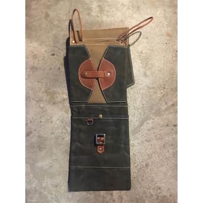 Tackle Instrument Supply Compact Stick Bag Forest Green w/Tan Leather Trim Bild 2