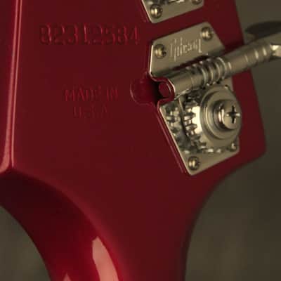 1982 Gibson Victory Artist Bass CANDY APPLE RED with papers + RARE painted neck image 15