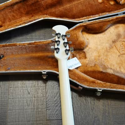 1970's Ovation Breadwinner Electric Guitar White + OHSC image 22