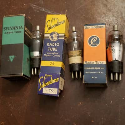 RCA etc. ONE (1) Type 75 Triode Diode Antique tNOS AT1000 TESTED Vacuum Tube Engraved Audio 1933-194 image 1