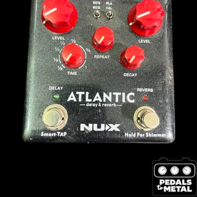 NuX NDR-5 Verdugo Series Atlantic Delay/Reverb 2018 - Black/Red - X18960 image 1