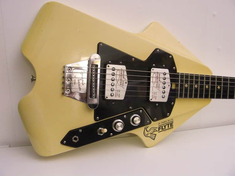 Burns Flyte 1976 cream Rare Vintage Electric Guitar image 1