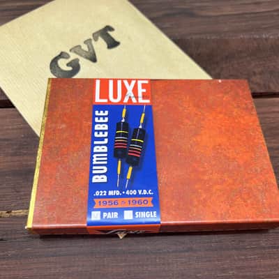 Luxe Radio Les paul 1956 - 1960 capacitors Set bumble bee Hand made 2020 black image 2