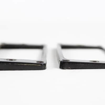 1974 Gibson Vintage Les Paul/L6-S/SG/ES Pickup Rings SET Humbucker Black 1970s USA image 1