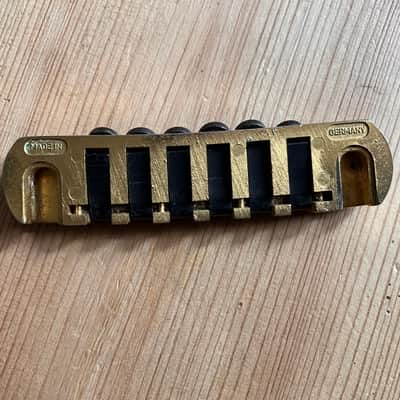 Schaller Vintage Electric Guitar TP6 Fine Tuning Guitar Bridge Pre Owned TP-6 Gold Finish image 5