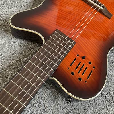 40 Inc Classical Electric Guitar, Spruce Veneer Top Body, Mahogany Neck image 6