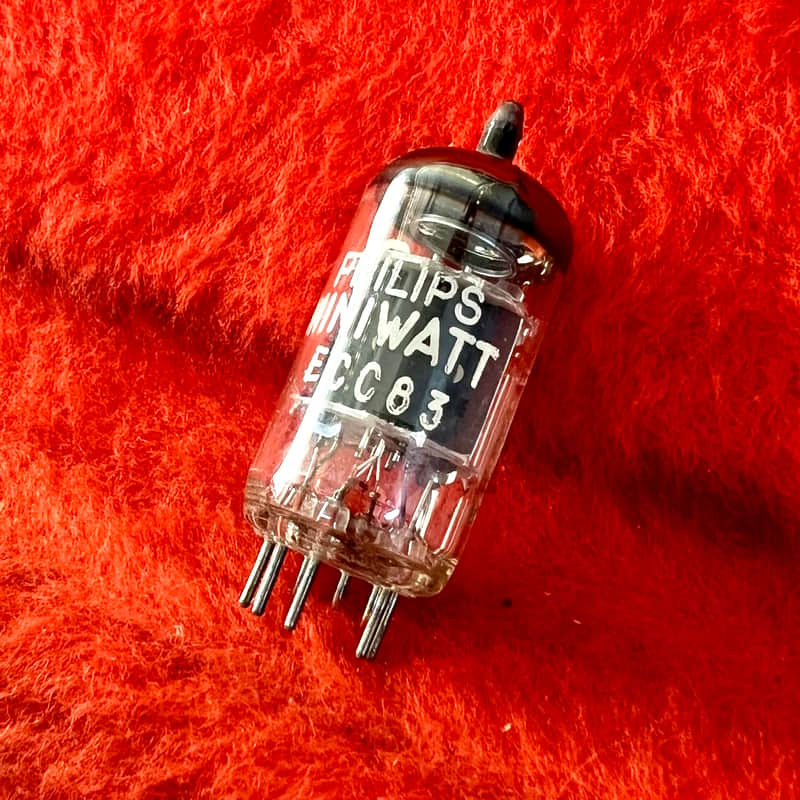 Phillips Miniwatt ECC-83 12ax7 preamplifier tube 1960 - 7025 original vintage valve image 1