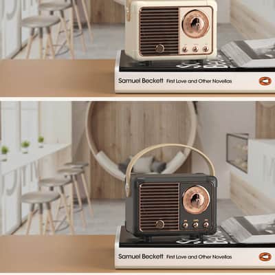 Retro Bluetooth Speaker-Yellow image 21