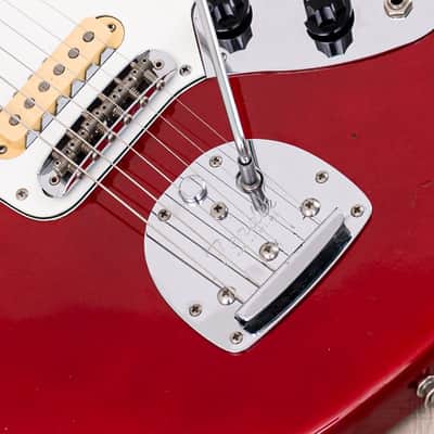 1986 Fender Jaguar '62 Vintage Reissue JG66-75 Candy Apple Red First-Year, Japan MIJ Fujigen image 8