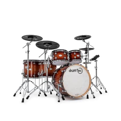 drum-tec pro 3 with Roland TD-27 - 2 up 2 down - Brown Sunburst