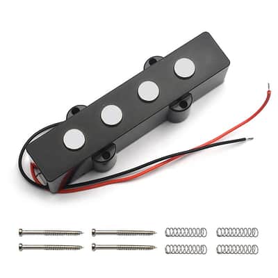 Flat Pole 4 String Jazz Bass Style Pickups Set image 4