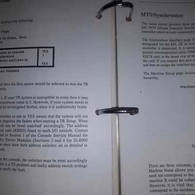 Service Mamual for Solid State Logic Master Studio System Computer 1982-85 image 21