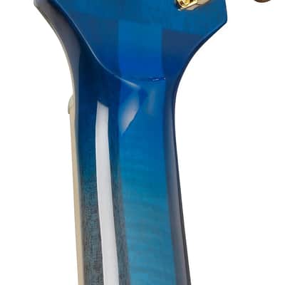Ibanez AM93QA Artcore Expressionist Semi-Hollow Electric Guitar, Ebony Fingerboard, Jet Blue Burst image 5