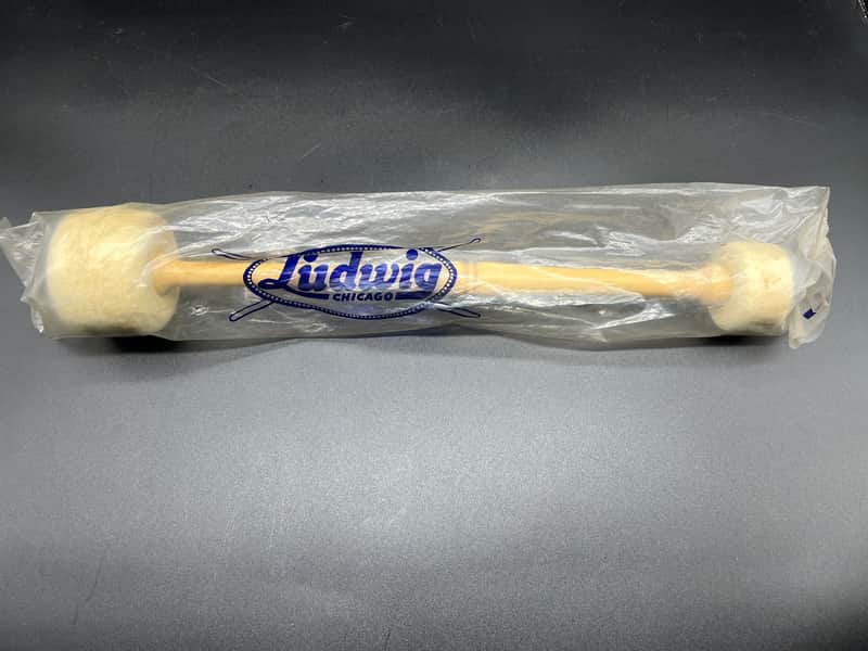 N.O.S In Seal Package Ludwig #322 Felt Double Sided Bass Drum Mallet Beater Concert Drum 60-70s image 1